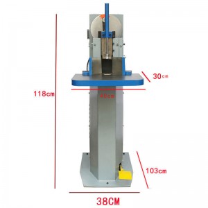 JR-S400 Elektrický vertikální rohový řezací stroj s velkou plošinou kulatá rohová řezačka