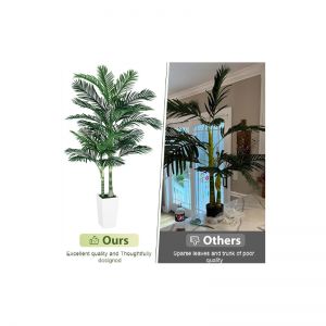 Umělé palmy zlaté třtiny v interiéru