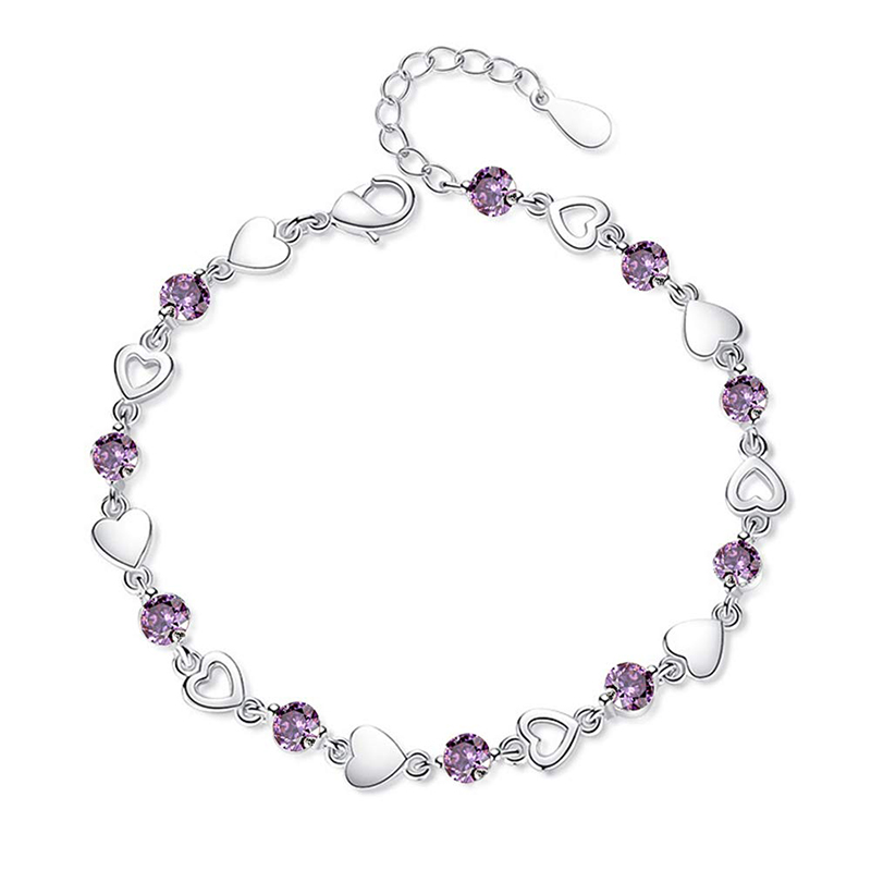 Hongde Love Heart Charm Řetízkovýnáramek Náramek Náramek