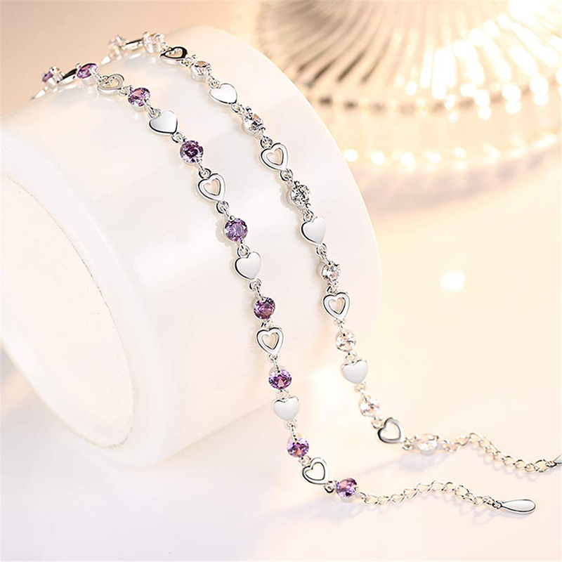 Hongde Love Heart Charm Řetízkovýnáramek Náramek Náramek