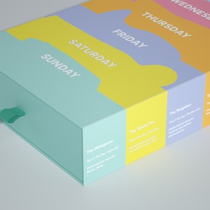 Barevná dárková krabička ve všední den