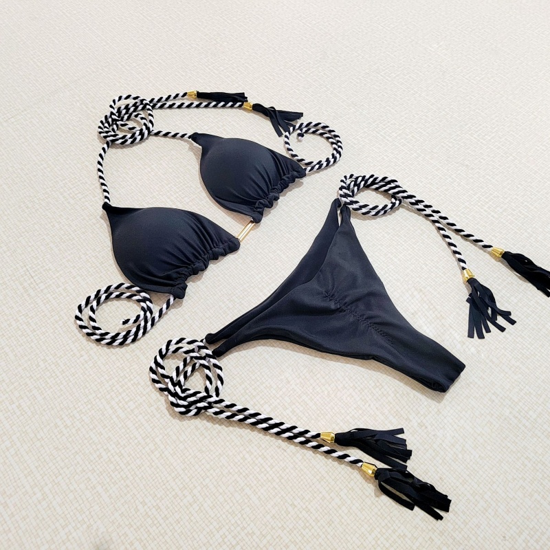 Sexy dva - kus bikin pro horké dívky. Styl trojúhelníku, double - Obořená barva - Blokování. Plavkyna plážové bikiny, tři - Styl bodu 8826 Cena:$79,99