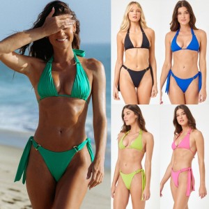 Nové 2025 Evropské a americké-Styl BIKINIS CHISION. Tři-kusnových plavek pro ženy, k dispozici ve více barvách. Dva-kus plavky s sexy designem QT25017 Cena:$79,99