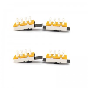 Slide Switch SS23L16, vysoký proud, tři-Pozice, dvojnásobek-Řádek, 8-Pin, Shredder spínač, svislý posuvný spínač pro mechanické vybavení