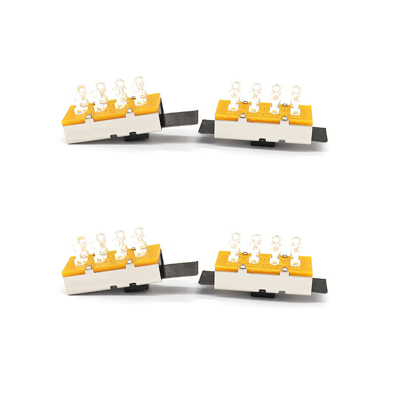 Slide Switch SS23L16, vysoký proud, tři-Pozice, dvojnásobek-Řádek, 8-Pin, Shredder spínač, svislý posuvný spínač pro mechanické vybavení