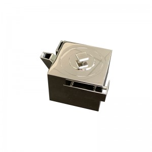 Zotye znerezové oceli kovová stříbro elektroplatovaný jednoduchý design 8,5 cm znerezové oceli Teapot