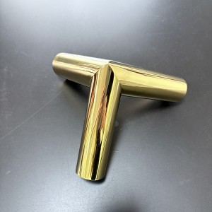 Zotye znerezové oceli Zlatá elektroplatovaná trojúhelníková tři-Ozdobana dutém stojanu