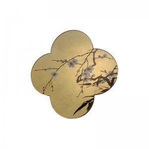 Zotye znerezové oceli zlaté zlaté elektrické čínské-Styl vzorovaný dekorativní předměty znerezové oceli