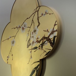 Zotye znerezové oceli zlaté zlaté elektrické čínské-Styl vzorovaný dekorativní předměty znerezové oceli